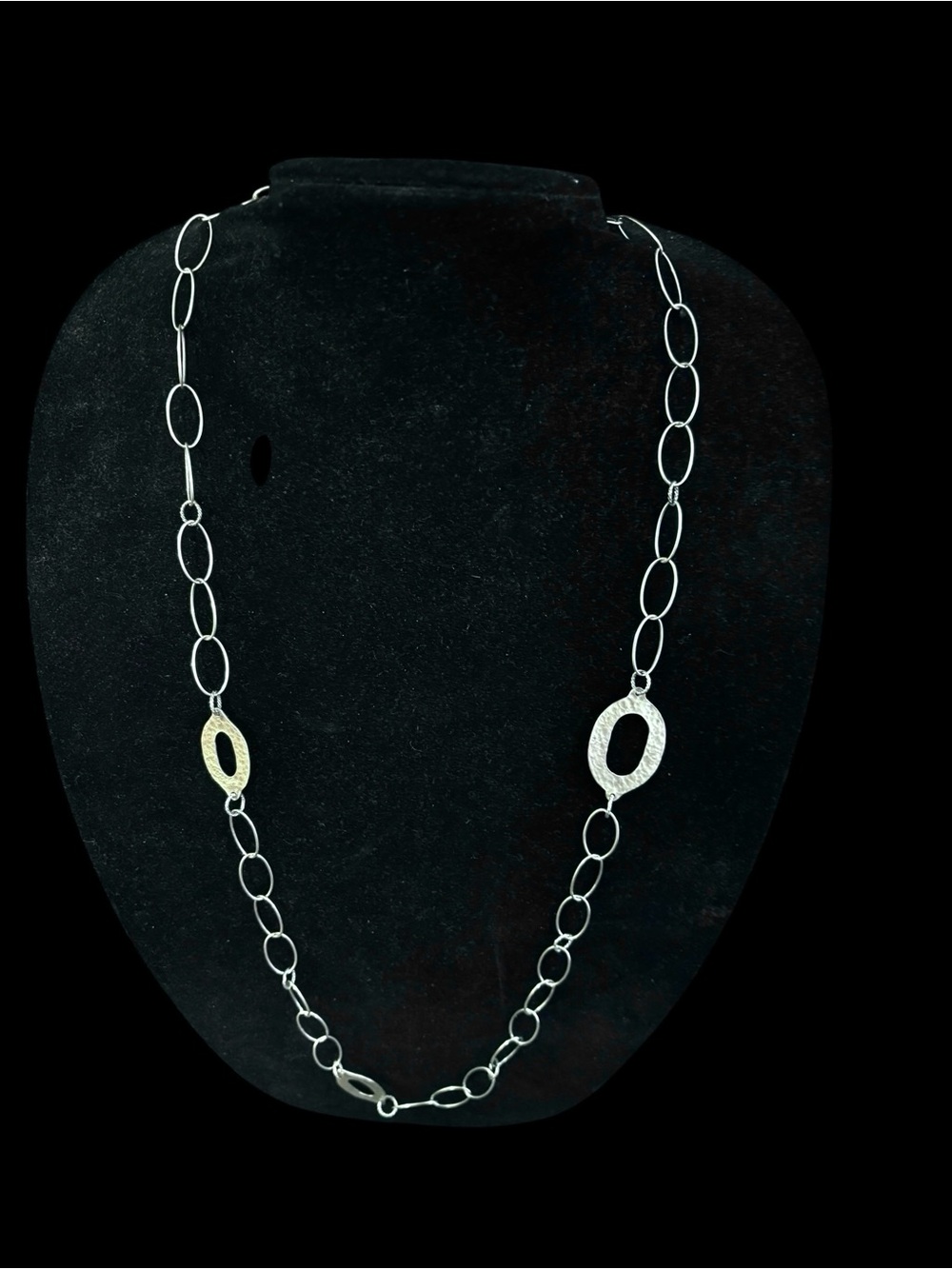 Silpada Sterling Silver Long Link Necklace - Retired N1506